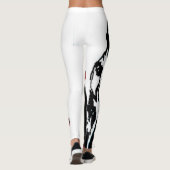 HAIFISCH-ANGRIFFS-LEGGINGS - GROSSER WEISSER LEGGINGS (Rückseite)