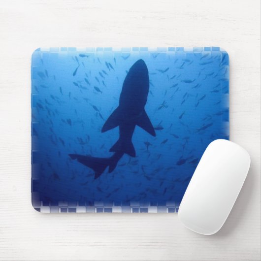 Haifisch-Angriffs-Mausunterlage Mousepad (Mit Mouse)