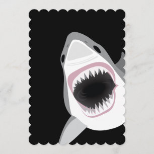 Haifisch-Angriffs-Tauchen-Verein-Ereignis oder Einladung