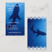 Haifisch-Angriffs-Visitenkarte Visitenkarte (Vorne/Hinten)