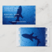 Haifisch-Angriffs-Visitenkarte Visitenkarte (Vorne/Hinten)