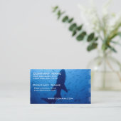 Haifisch-Angriffs-Visitenkarte Visitenkarte (Stehend Vorderseite)