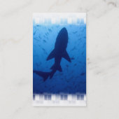 Haifisch-Angriffs-Visitenkarte Visitenkarte (Rückseite)