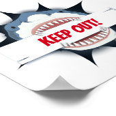 Haifisch Behalte Abzeichen Poster (Ecke)