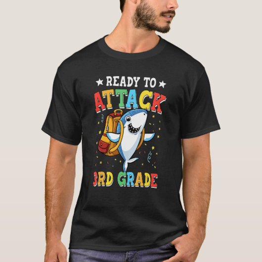 Haifisch bereit, den 3. T-Shirt (Vorderseite)