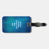 Haifisch braucht einen größeren Cartoon Funny Funn Gepäckanhänger (Rückseite horizontal)