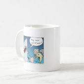 Haifisch-Cartoon-Kaffee-Tasse Kaffeetasse (Vorderseite Links)
