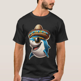 Haifisch Cinco de Mayo Fiesta Mexikanische Mariach T-Shirt