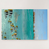 Haifisch, der Fische in tropischer Bora Bora Puzzle (Horizontal)