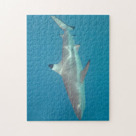 Haifisch, der Unterwasserpuzzlespiel schwimmt Puzzle