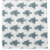 Haifisch-Design Duschvorhang (Vorderseite)