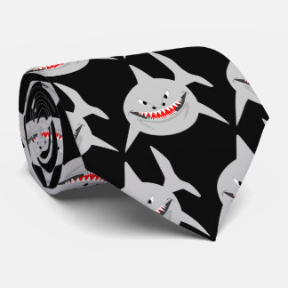 Haifisch-Design Krawatte