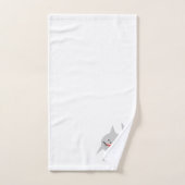 Haifisch-Design mit Monogramm Badhandtuch Set (Handtuch)