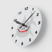 Haifisch-Design Runde Wanduhr (Winkel)