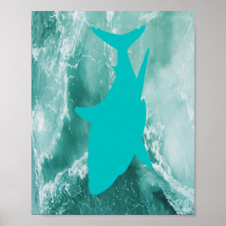 Haifisch-Designposter für Veranstaltungen Poster