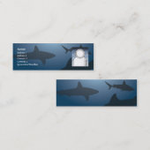 Haifisch - dünn mini visitenkarte (Vorne/Hinten)