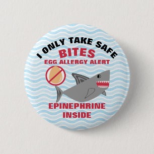 Haifisch-Ei-Allergie-Alarm-warnendes Adrenalin Button