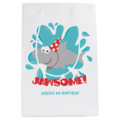 Haifisch Geburtstagsgeschenktasche Mittlere Geschenktüte (Vorderseite)