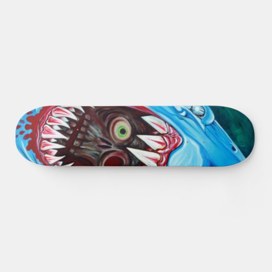 Haifisch GEGEN Zombie-Skateboard Skateboard (Horizontal)