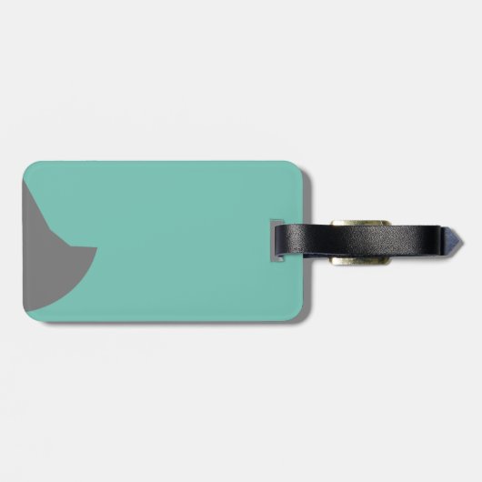 Haifisch-Gepäckanhänger Gepäckanhänger (Rückseite horizontal)