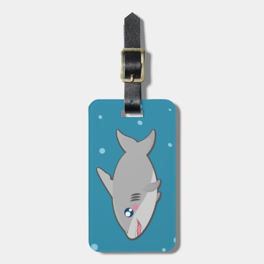 Haifisch-Gepäckanhänger Gepäckanhänger (Vorderseite vertikal)