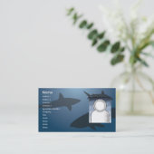 Haifisch - Geschäft Visitenkarte (Stehend Vorderseite)