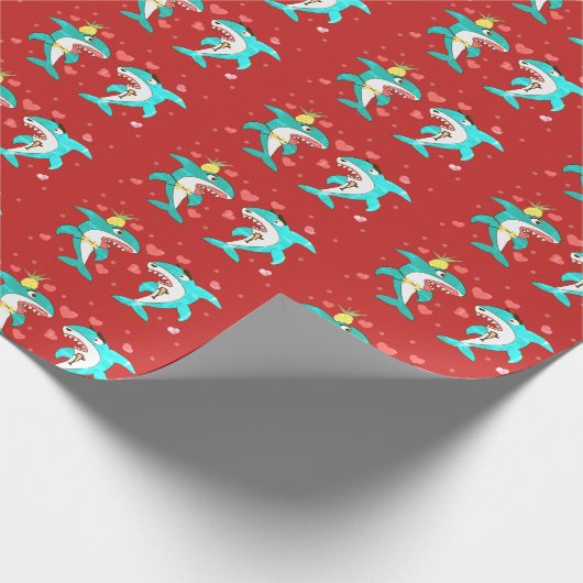 Haifisch Geschenkpapier (Ecke)