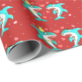 Haifisch Geschenkpapier (Rolleneckpunkt)