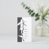 Haifisch-Grafik Visitenkarte (Stehend Vorderseite)