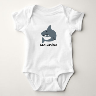 Haifisch-grafischer Säugling einteilig Baby Strampler