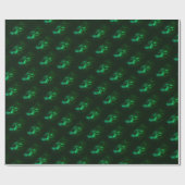 Haifisch Grün Geschenkpapier (Flach)