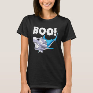 Haifisch Halloween Boo Grusel Geist Kostüm Jungen T-Shirt