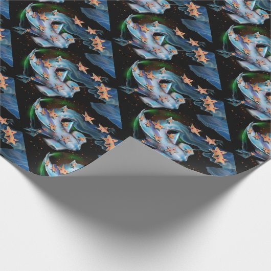 Haifisch-Hammerhai Geschenkpapier (Ecke)