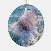 Haifisch im Wasser Keramikornament (Links)