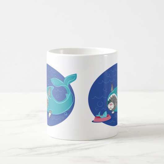 Haifisch-Katze - Tasse (Mittel)