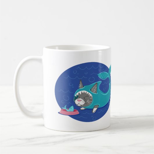 Haifisch-Katze - Tasse (Links)