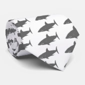 Haifisch-Krawatte in Bewegung Krawatte (Gerollt)