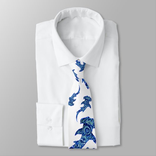 Haifisch-Krawatte Krawatte (Gebunden)