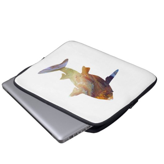 Haifisch Laptopschutzhülle (Vorne Knopf)
