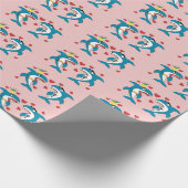 Haifisch-Liebe Geschenkpapier (Ecke)