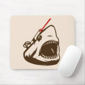 Haifisch mit einem Frickin Laserstrahl Mousepad (Mit Mouse)