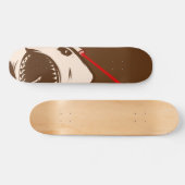 Haifisch mit einem Frickin Laserstrahl Skateboard (Horizontal)