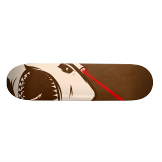 Haifisch mit einem Frickin Laserstrahl Skateboard