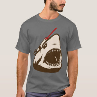 Haifisch mit einem Frickin Laserstrahl T-Shirt
