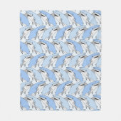 Haifisch-Muster-Fleecedecken Fleecedecke (Vorderseite)