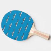 Haifisch-Muster Tischtennis Schläger (Seitenansicht)