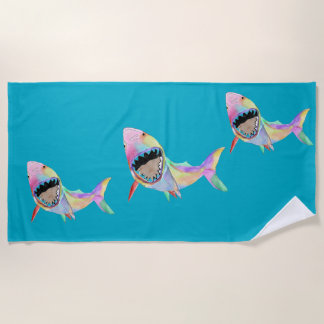 Haifisch-Ozean-Kunst Strandtuch
