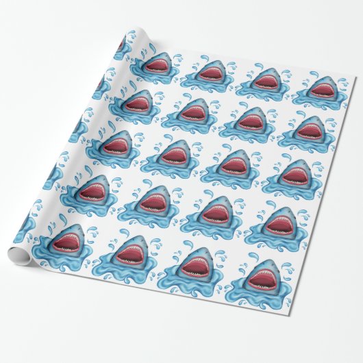 Haifisch-Packpapier Geschenkpapier (Ungerollt)