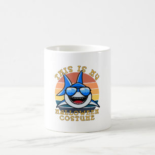 Haifisch Papa Gruseliger Sonnenuntergang Lustig Kaffeetasse