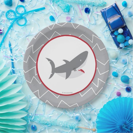 Haifisch-PapierTeller Pappteller (Party)
